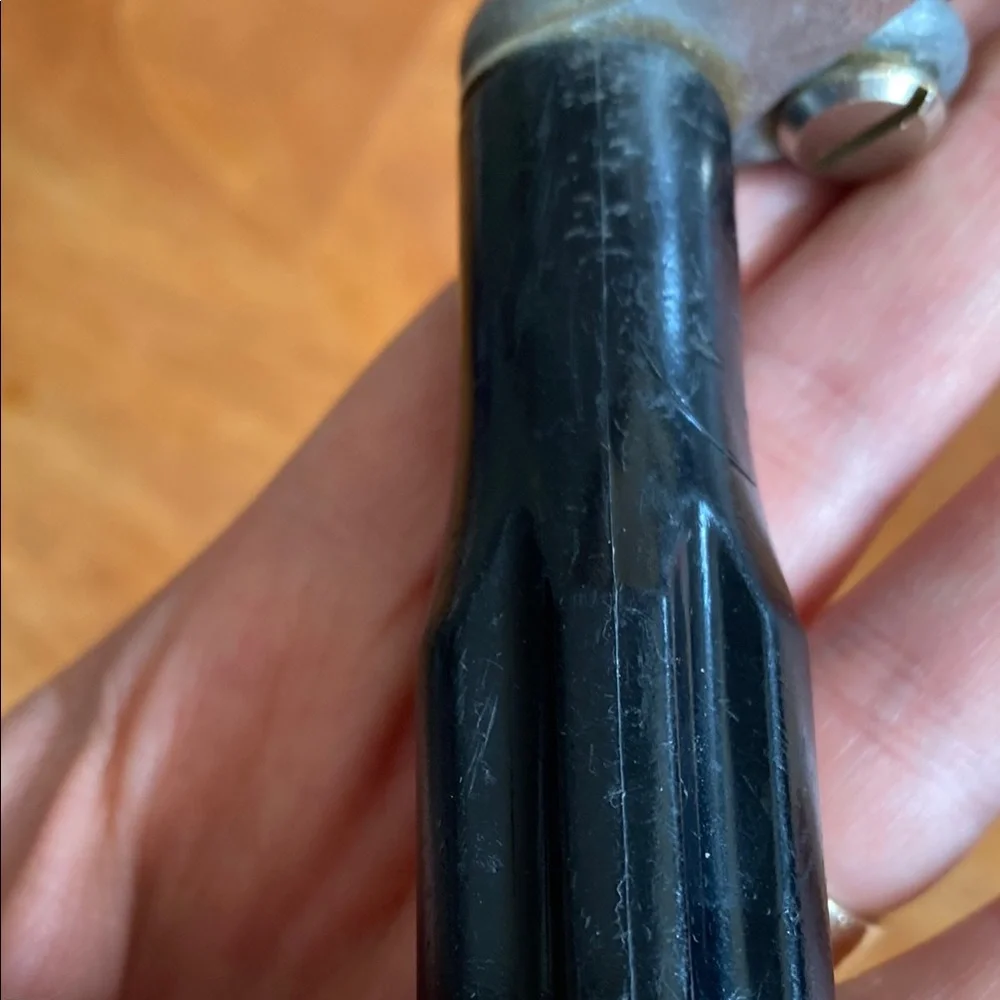 Vintage Peerless Metal Ice Cream Scoop with Black Handle